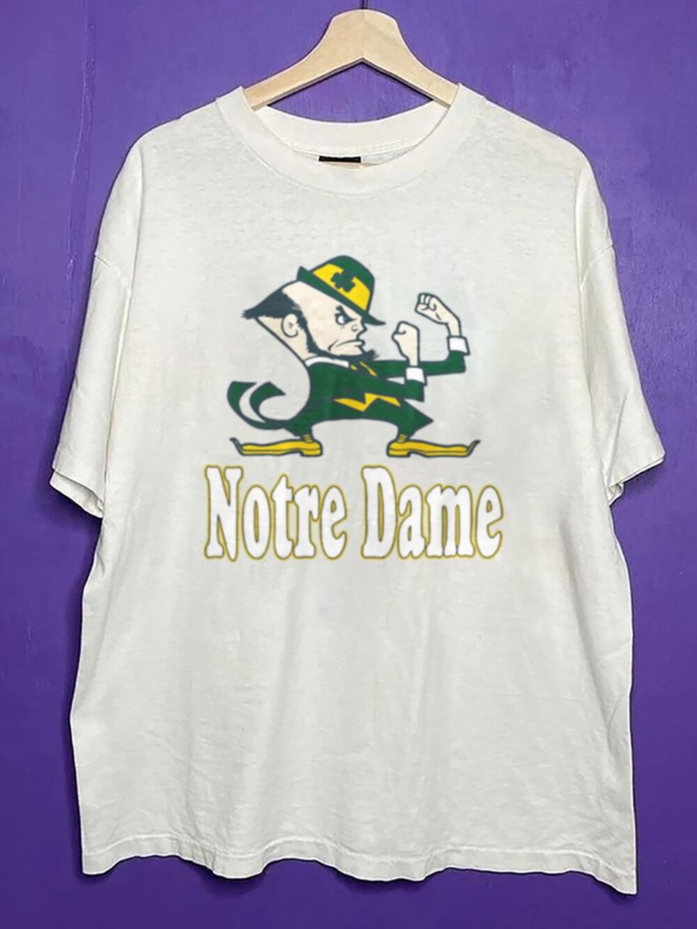 Vintage 90s University of Notre Dame Shirt, Notre Dame Fighting Irish Shirt Tee